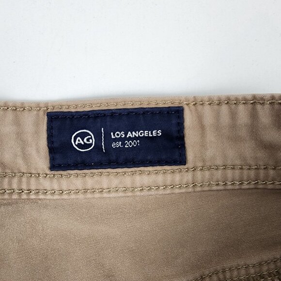 AG Adriano Goldschmied The Everett Pants Mens Slim Straight Tan Size 36x31 - Picture 4 of 13